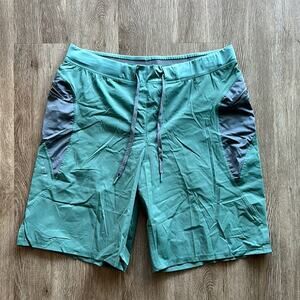 Hylete Helix XX-Large Athletic Training Shorts Green Gray 11” Inseam